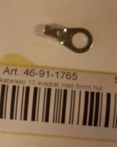 Yoke Cable Eye 10 quatrat w/8mm hole